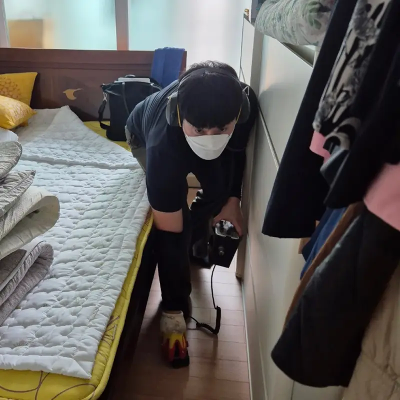 강서구 염창동 목동 누수탐지 장기 부재 중 천장 누수 에이콘 배관 이탈 수리 현장